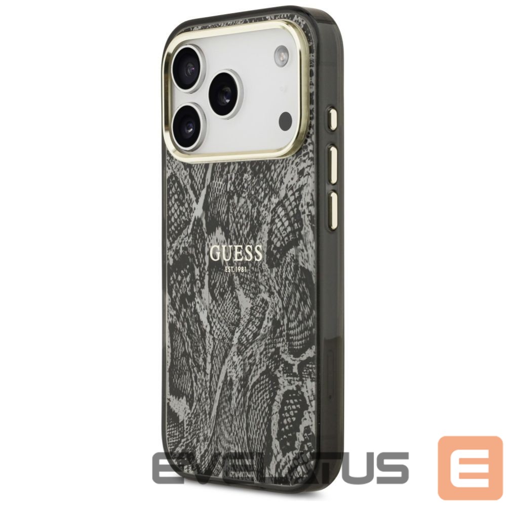 Другие товары Guess Guess Python Pattern MagSafe Case for iPhone 17 Pro - Black