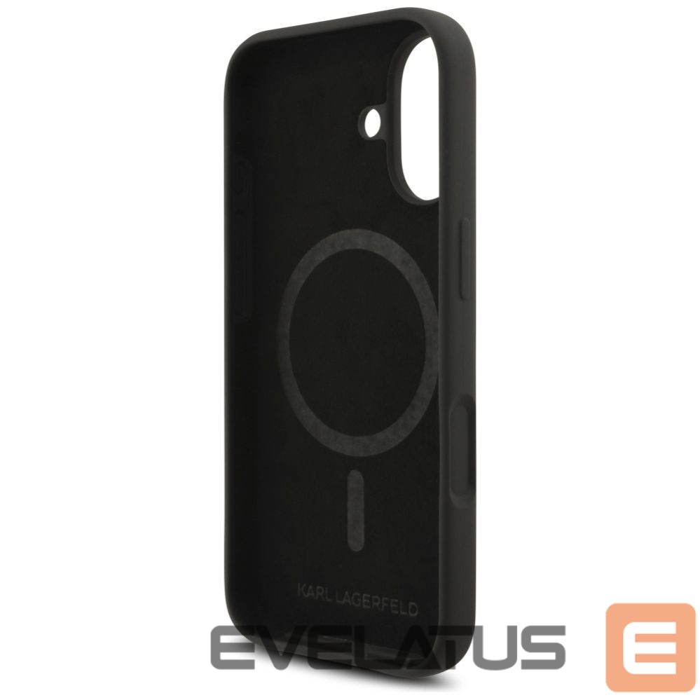 Другие товары Karl Lagerfeld Karl Lagerfeld Silicone Karl&Choupette Ring MagSafe Case for iPhone 17 - Black