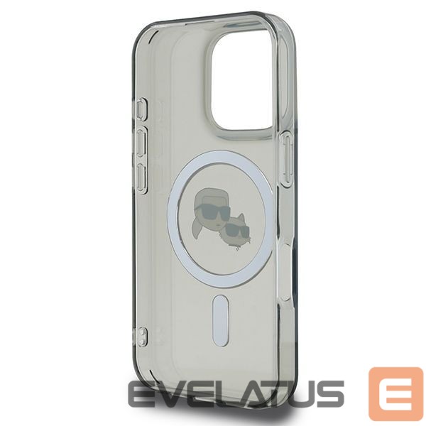 Другие товары Karl Lagerfeld Karl Lagerfeld IML Metal Karl&Choupette Head MagSafe Case for iPhone 16 Pro - Black