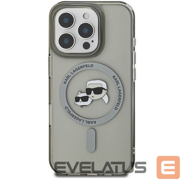 Другие товары Karl Lagerfeld Karl Lagerfeld IML Metal Karl&Choupette Head MagSafe Case for iPhone 16 Pro - Black