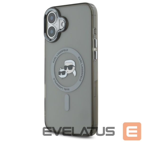 Другие товары Karl Lagerfeld Karl Lagerfeld IML Metal Karl&Choupette Head MagSafe Case for iPhone 16 - Black