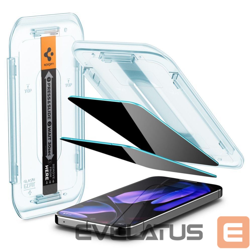 Другие товары Spigen Spigen Glas.TR "Ez Fit" Privacy HD 2-pack privacy glass for Google Pixel 9 / 9 Pro