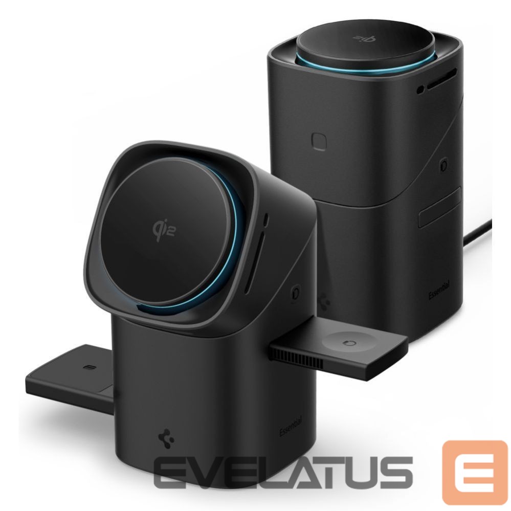 Другие товары Spigen Spigen Essential EF223MS 3-in-1 QI2 Wireless Charger - Black