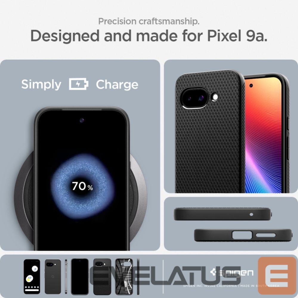 Другие товары Spigen Spigen Liquid Air Case for Google Pixel 9A - Matte Black