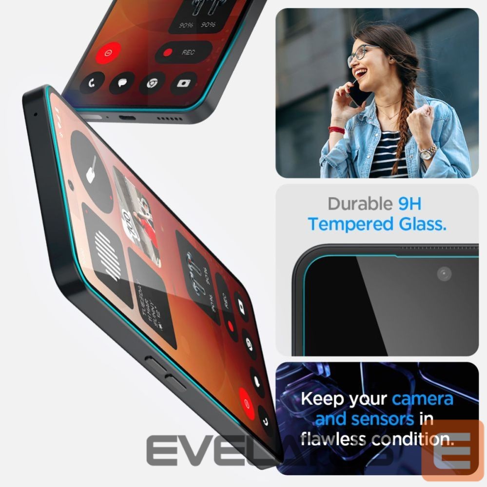 Другие товары Spigen Spigen Glas.tR EZ Fit Tempered Glass for Nothing Phone 3A / 3A Pro - Transparent