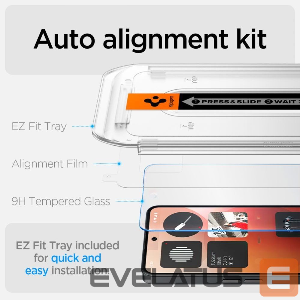 Другие товары Spigen Spigen Glas.tR EZ Fit Tempered Glass for Nothing Phone 3A / 3A Pro - Transparent