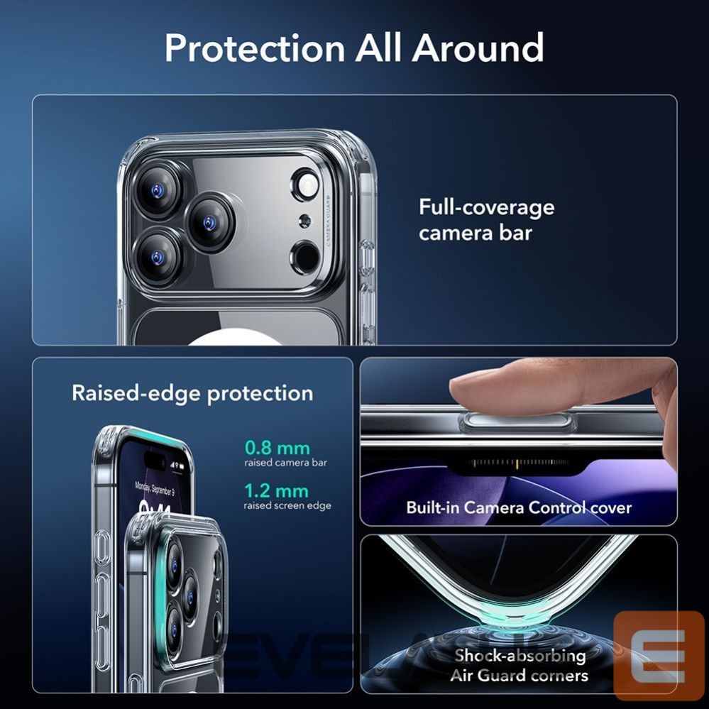 Другие товары ESR ESR Classic Hybrid MagSafe + Tempered Glass Set for iPhone 17 Pro Max - Clear