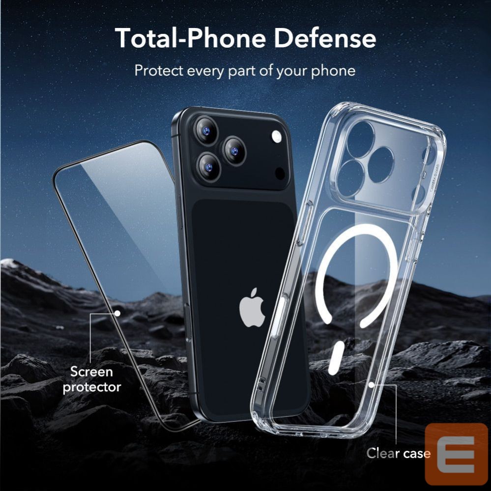 Другие товары ESR ESR Classic Hybrid MagSafe + Tempered Glass Set for iPhone 17 Pro Max - Clear
