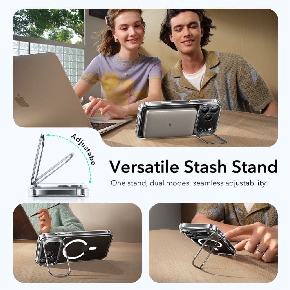 Другие товары ESR ESR Classic Hybrid Kickstand MagSafe Case for iPhone 17 Pro Max - Clear