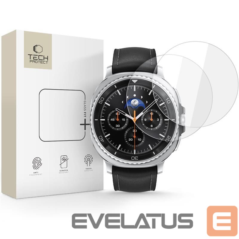 Другие товары Tech-Protect Tech-Protect Glass Fit+ 2-pack tempered glass for Samsung Galaxy Watch 8 Classic 46 mm - transparent