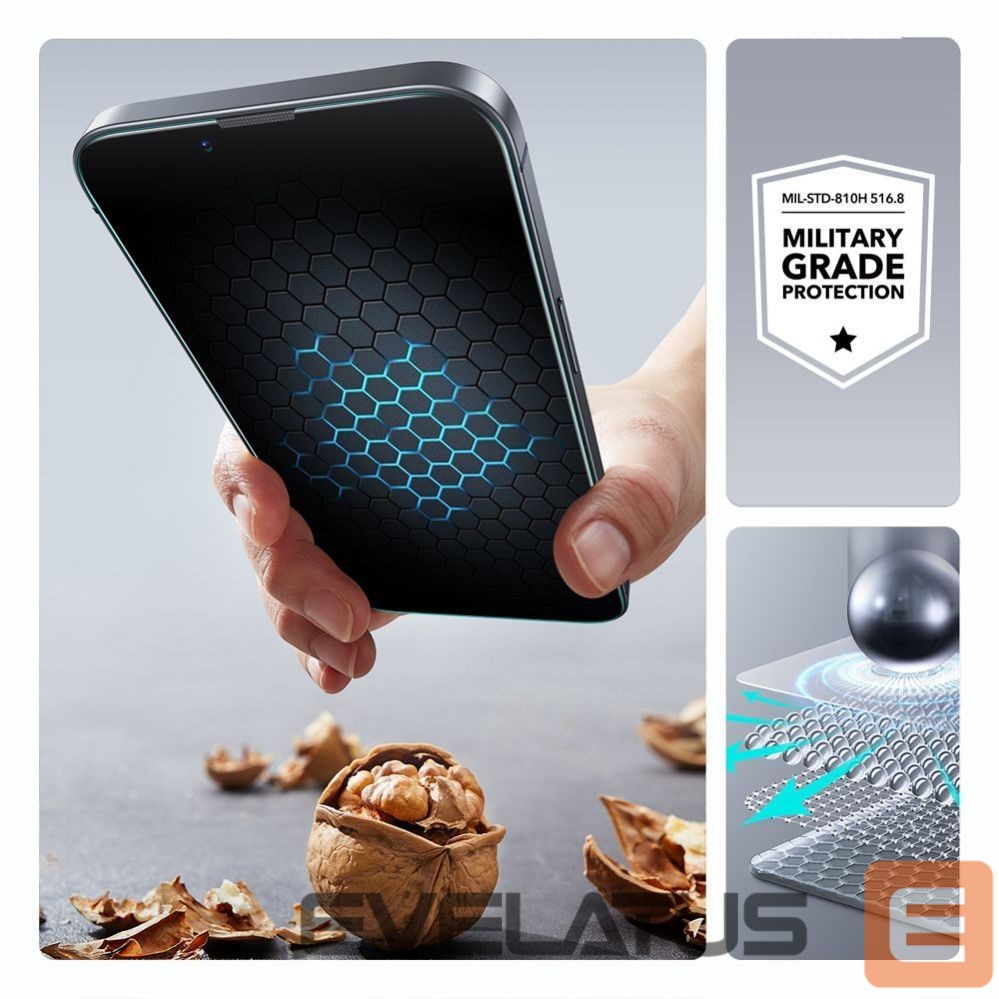 Другие товары ESR ESR UltraFit Tempered Glass 2-pack case for iPhone 13 / 13 Pro / 14 / 16e / 17e