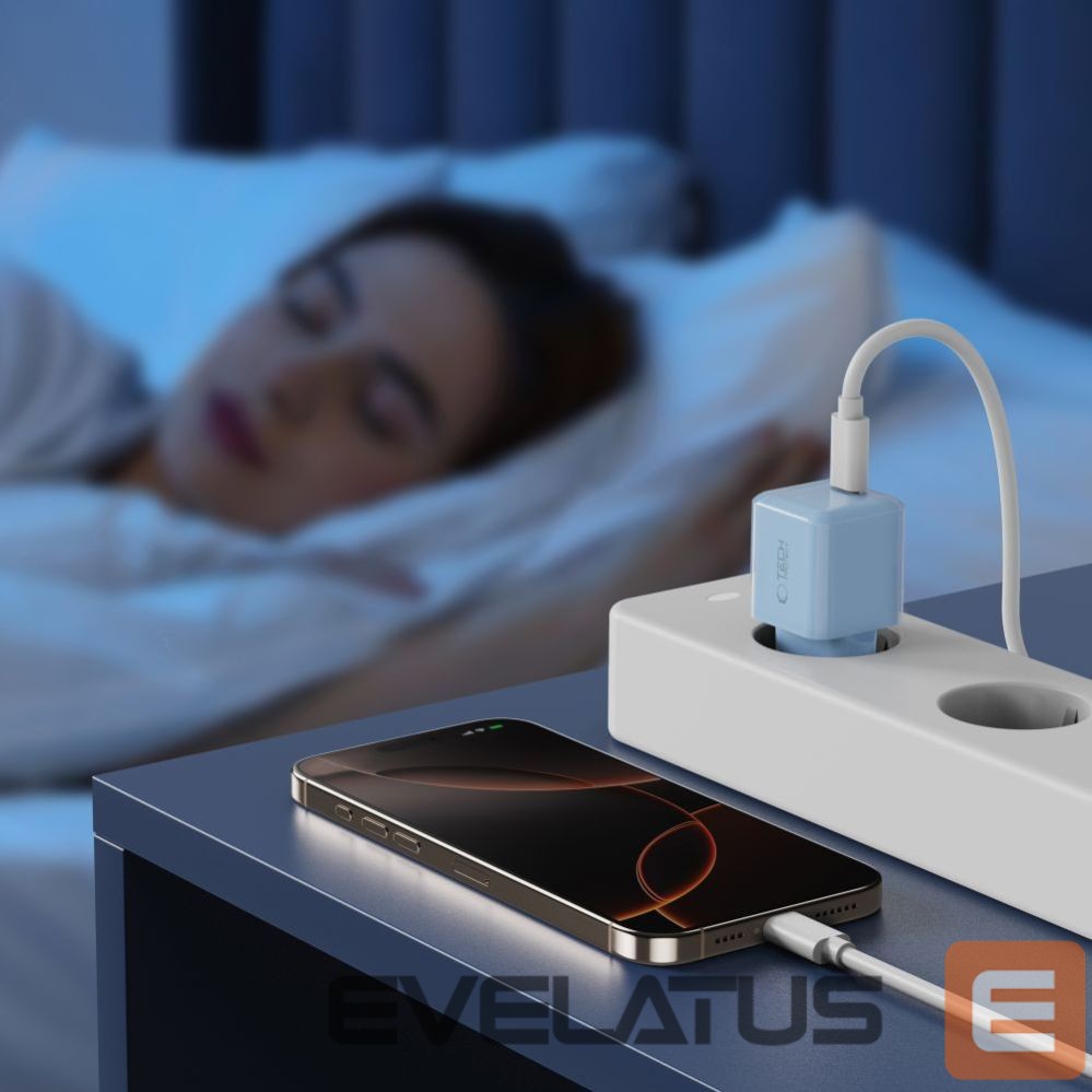 Другие товары Tech-Protect Tech-Protect NCM25 USB-C PD 25W Wall Charger - Blue
