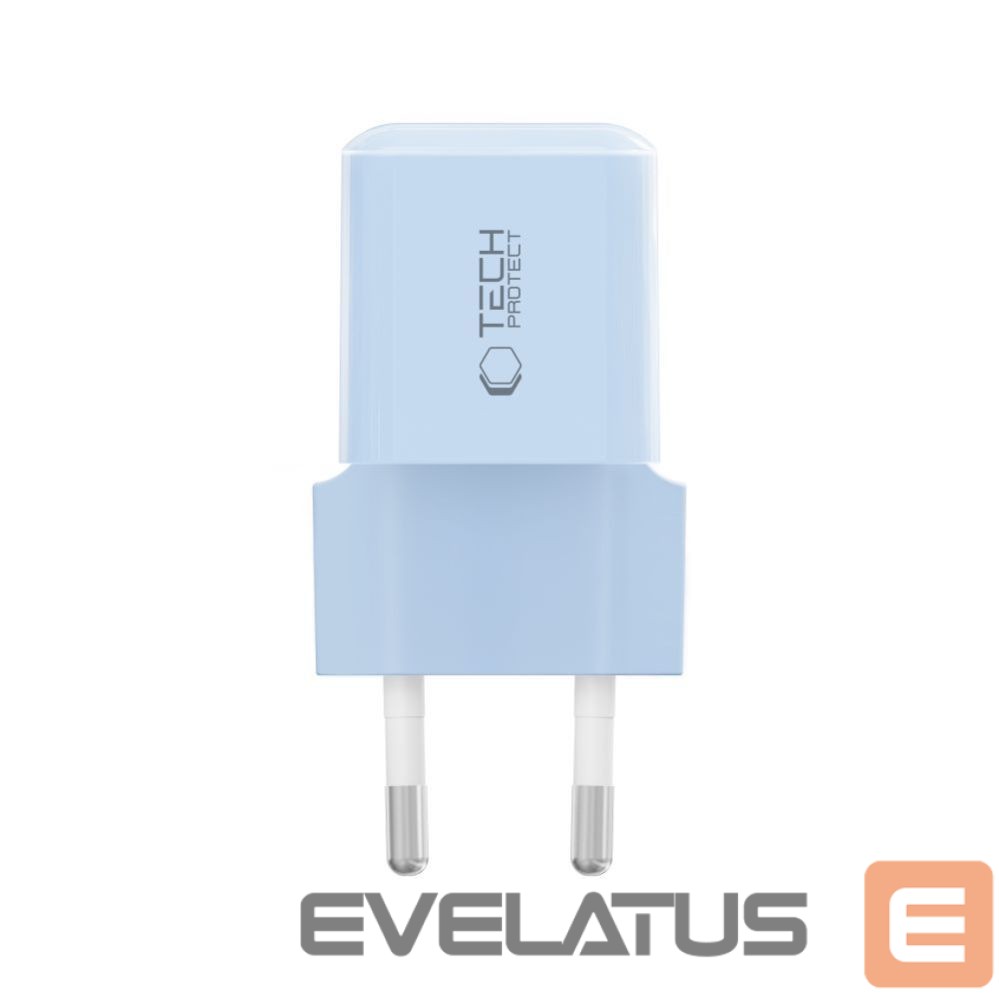 Другие товары Tech-Protect Tech-Protect NCM25 USB-C PD 25W Wall Charger - Blue