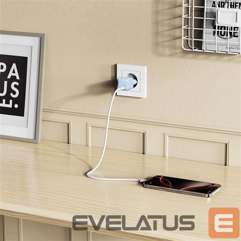 Другие товары Tech-Protect Tech-Protect NCM25 USB-C PD 25W Wall Charger - Blue