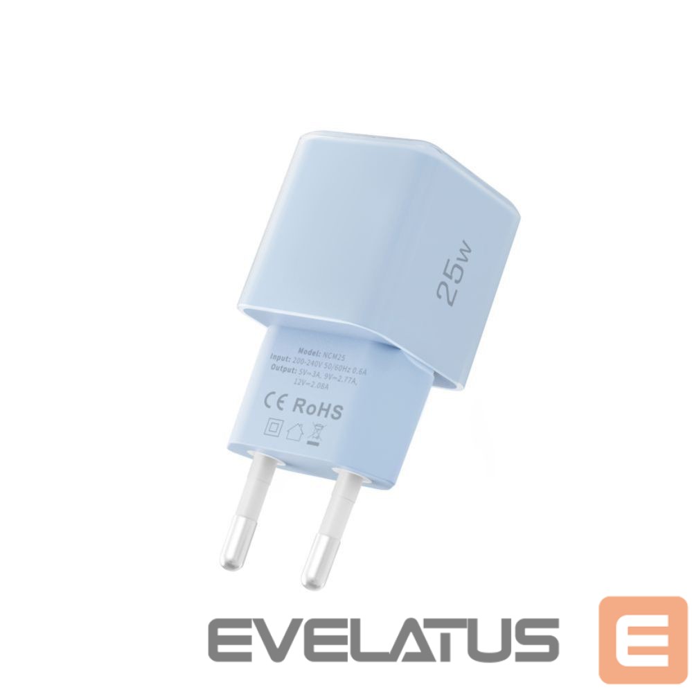 Другие товары Tech-Protect Tech-Protect NCM25 USB-C PD 25W Wall Charger - Blue
