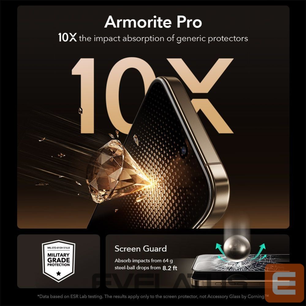 Другие товары ESR ESR UltraFit Armorite Pro Tempered Glass for iPhone 17 Pro - Clear