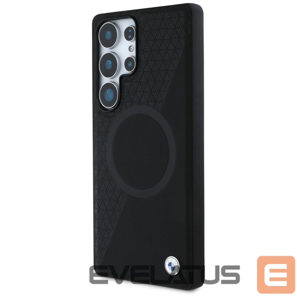 Другие товары BMW BMW Leather Half Textured MagSafe Case for Samsung Galaxy S25 Ultra - Black
