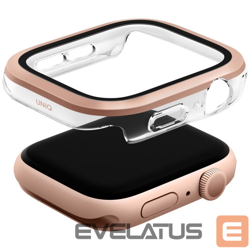 Другие товары UNIQ Uniq Voute Tempered Glass Case for Apple Watch 10 46mm - Rose Gold