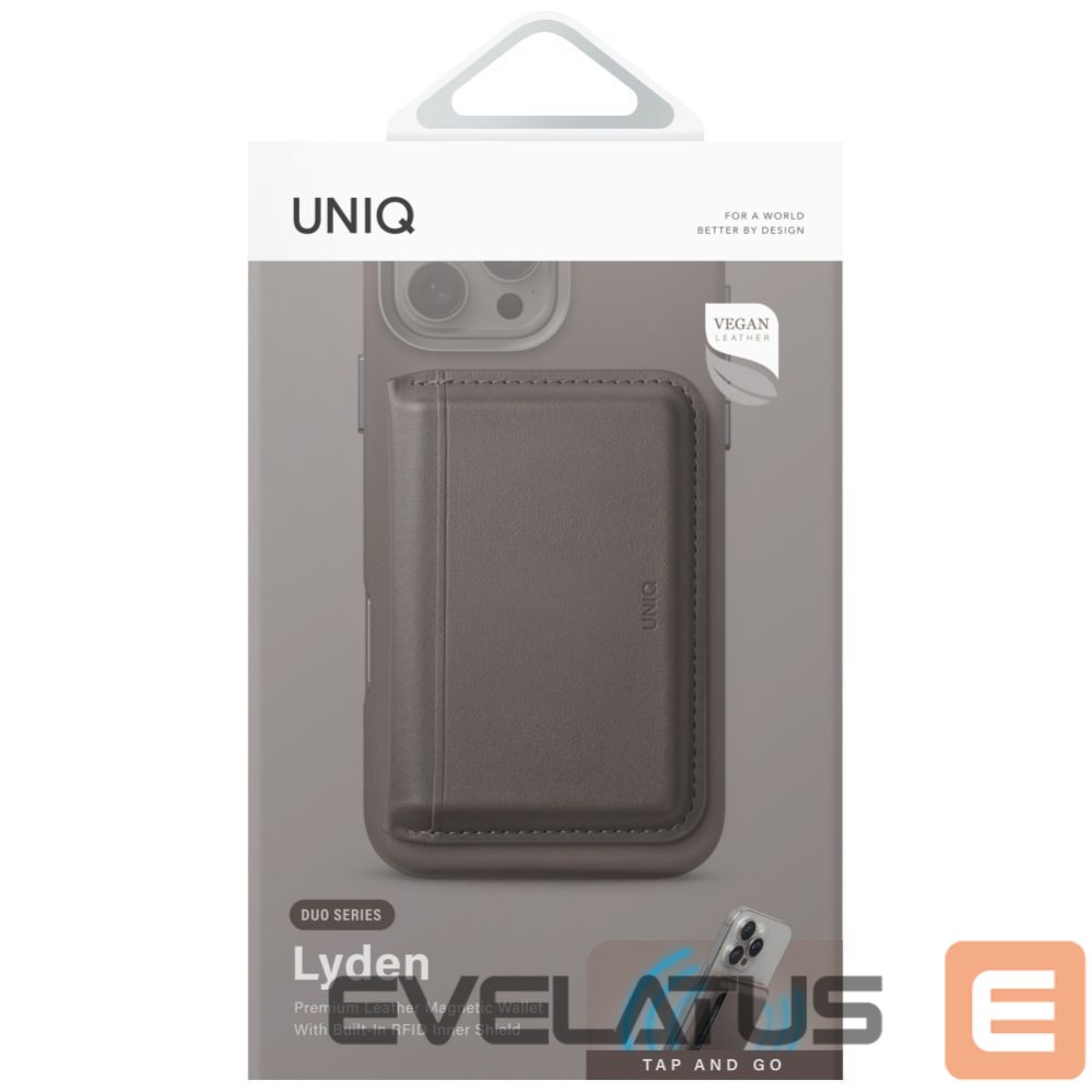 Другие товары UNIQ Uniq Lyden DS RFID Magnetic Wallet with Phone Stand - Gray