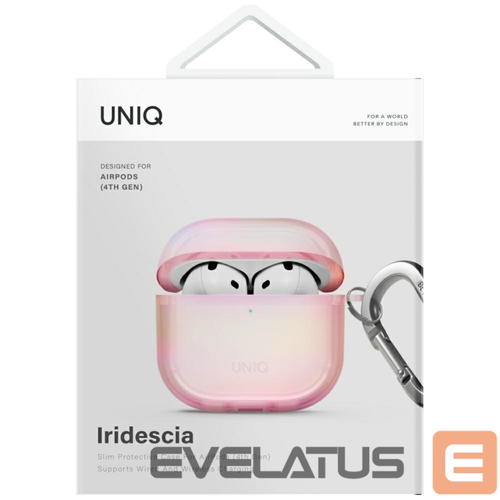 Другие товары UNIQ Uniq Iridescia AirPods 4 Hang Case - Holo Pink