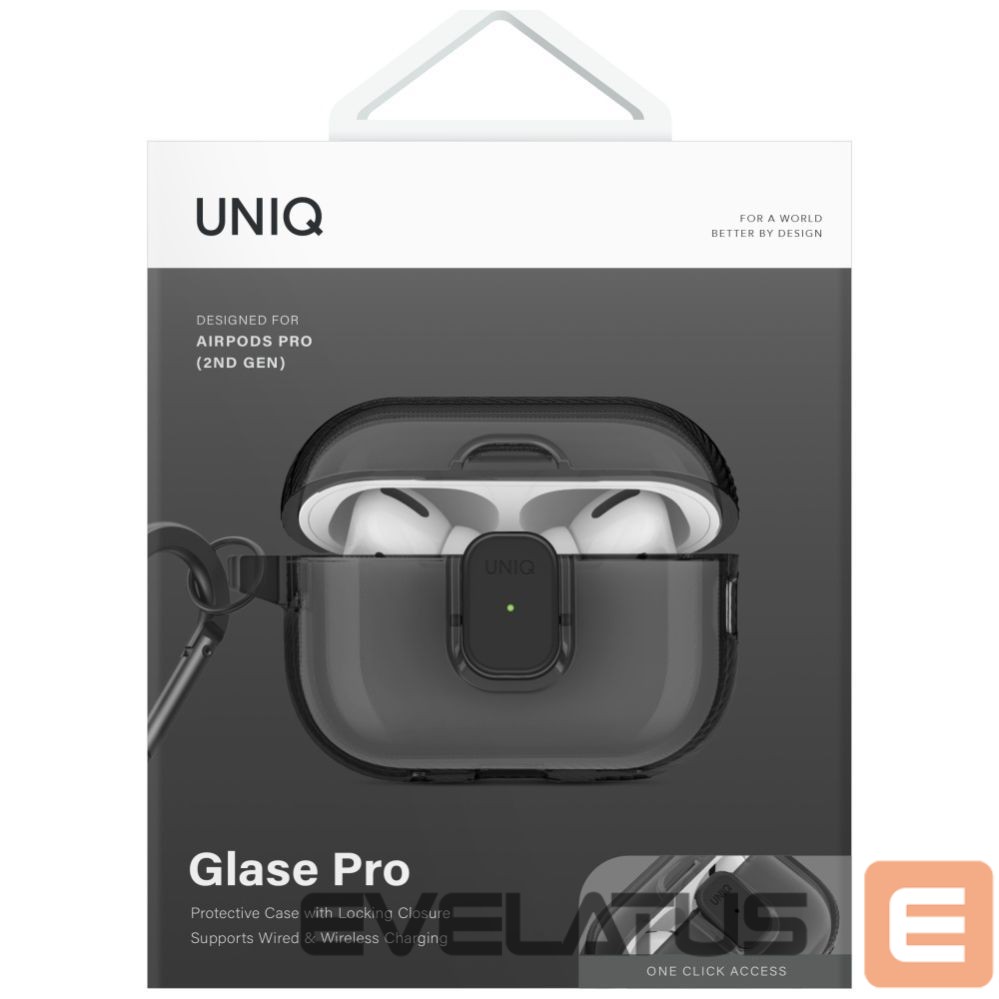 Другие товары UNIQ Uniq Glase Pro Case for AirPods Pro 2 - Black