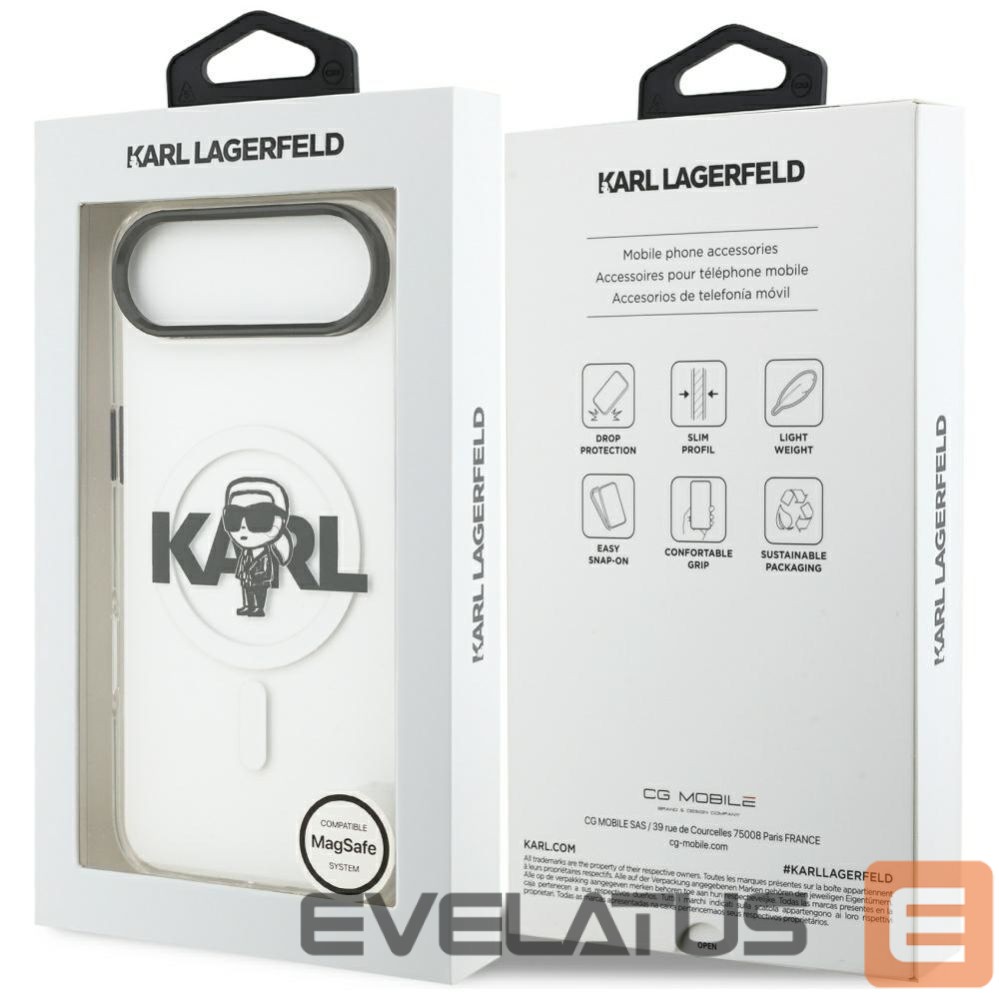 Другие товары Karl Lagerfeld Karl Lagerfeld IML Karl Sketch Logo MagSafe Case for iPhone 17 Air - Transparent