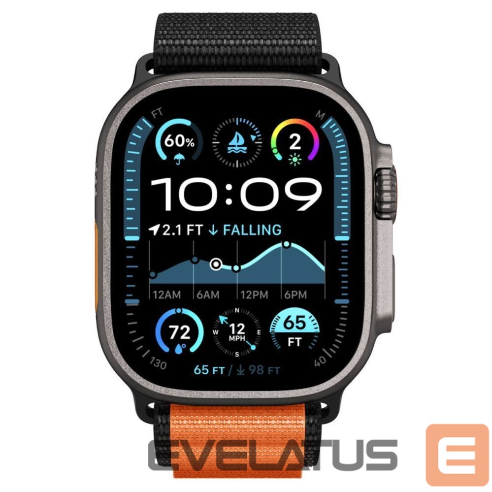 Другие товары Spigen Spigen WBF1 Strap for Apple Watch 44 / 45 / 46 / 49 mm - Black and Orange