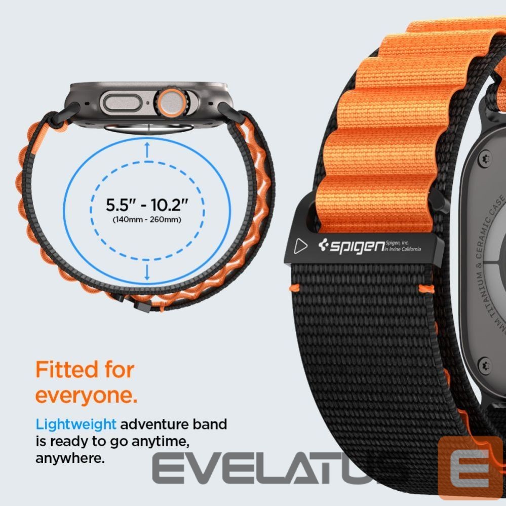 Другие товары Spigen Spigen WBF1 Strap for Apple Watch 44 / 45 / 46 / 49 mm - Black and Orange