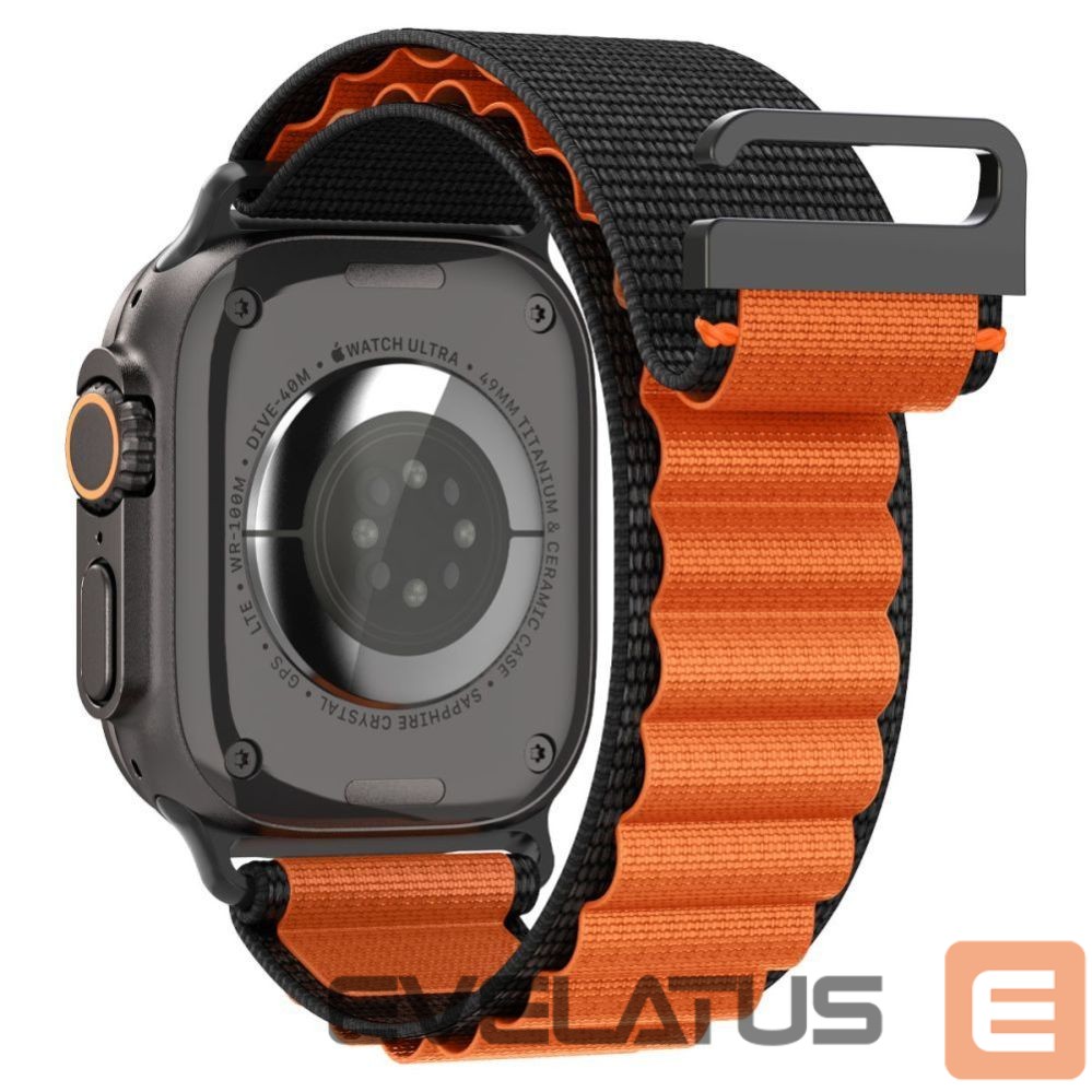 Другие товары Spigen Spigen WBF1 Strap for Apple Watch 44 / 45 / 46 / 49 mm - Black and Orange