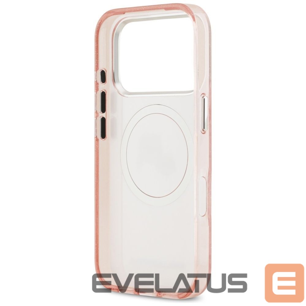 Другие товары Karl Lagerfeld Karl Lagerfeld IML Glitter Karl & Choupette Heads Logo MagSafe Case for iPhone 17 Pro - Pink
