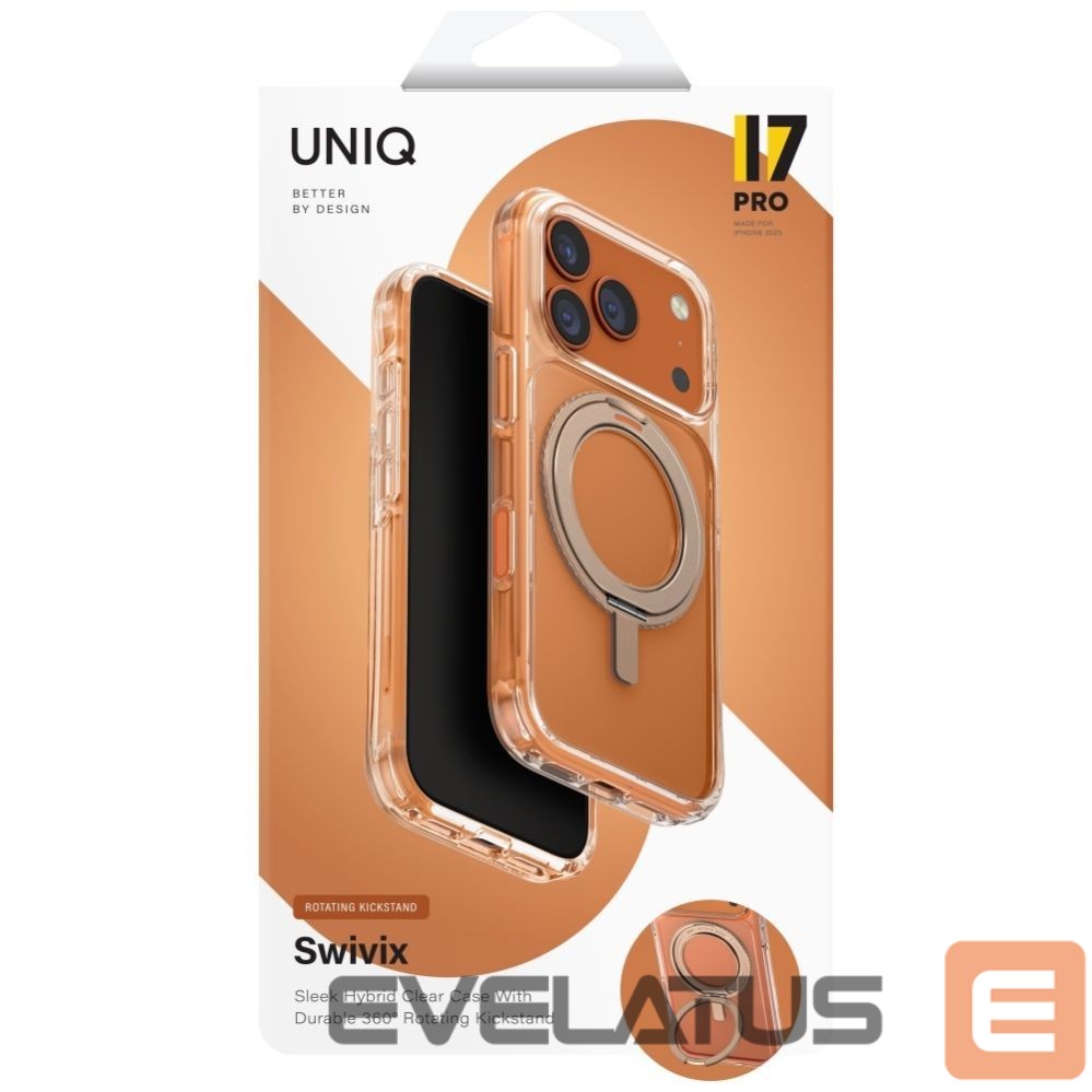 Другие товары UNIQ Uniq Swivix Rotating Kickstand 360 Case for iPhone 17 Pro - Gold