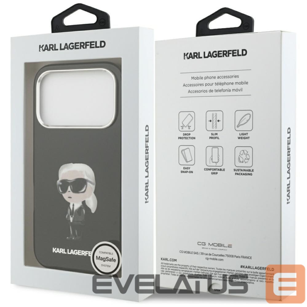 Другие товары Karl Lagerfeld Karl Lagerfeld IML Aquarelle Karl & Logo MagSafe Case for iPhone 17 Pro - Black