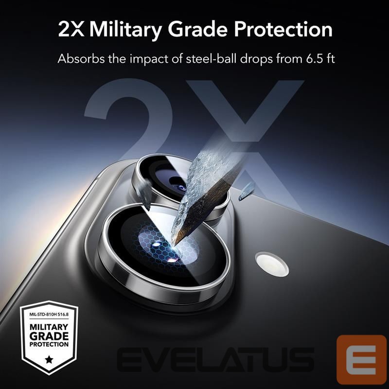 Другие товары ESR ESR Armorite Camera Cover for iPhone 16 / 16 Plus / 17 - Transparent