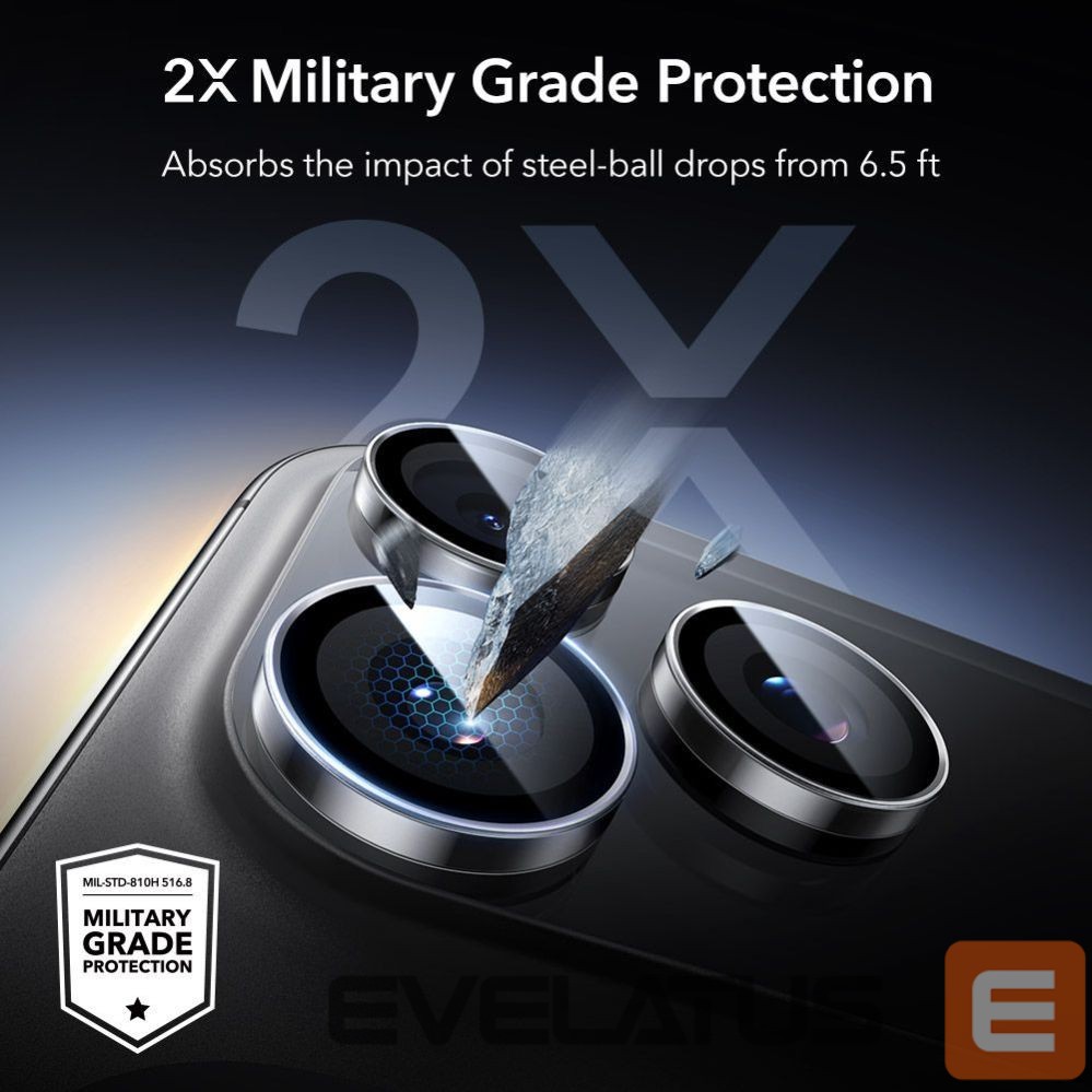 Другие товары ESR ESR Armorite Camera Protector for iPhone 14 Pro / Pro Max / 15 Pro / Pro Max / 16 Pro / Pro Max / 17 Pro / Pro Max - Clear
