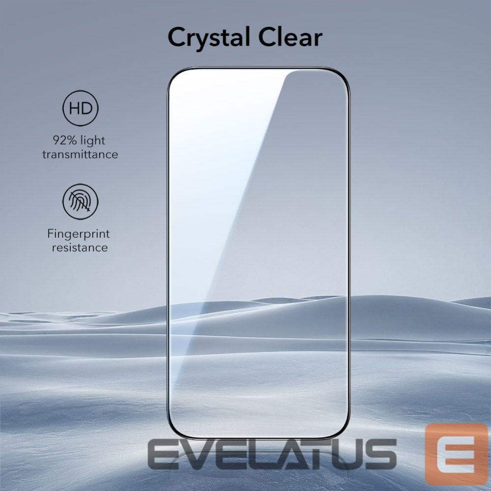 Другие товары ESR ESR UltraFit Tempered Glass 2-pack for iPhone 17 Pro - transparent