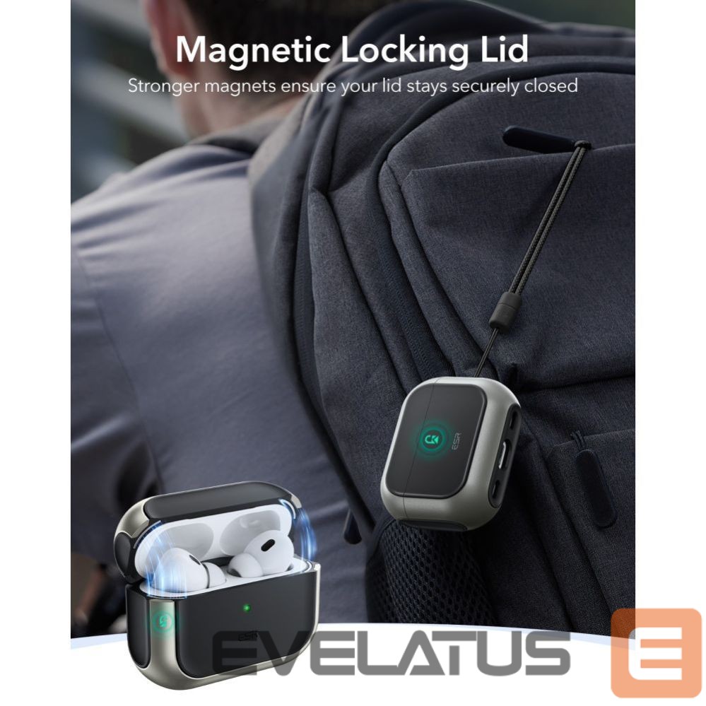 Другие товары ESR ESR Orbit HaloLock MagSafe Case for AirPods Pro 3 - Gray & Black
