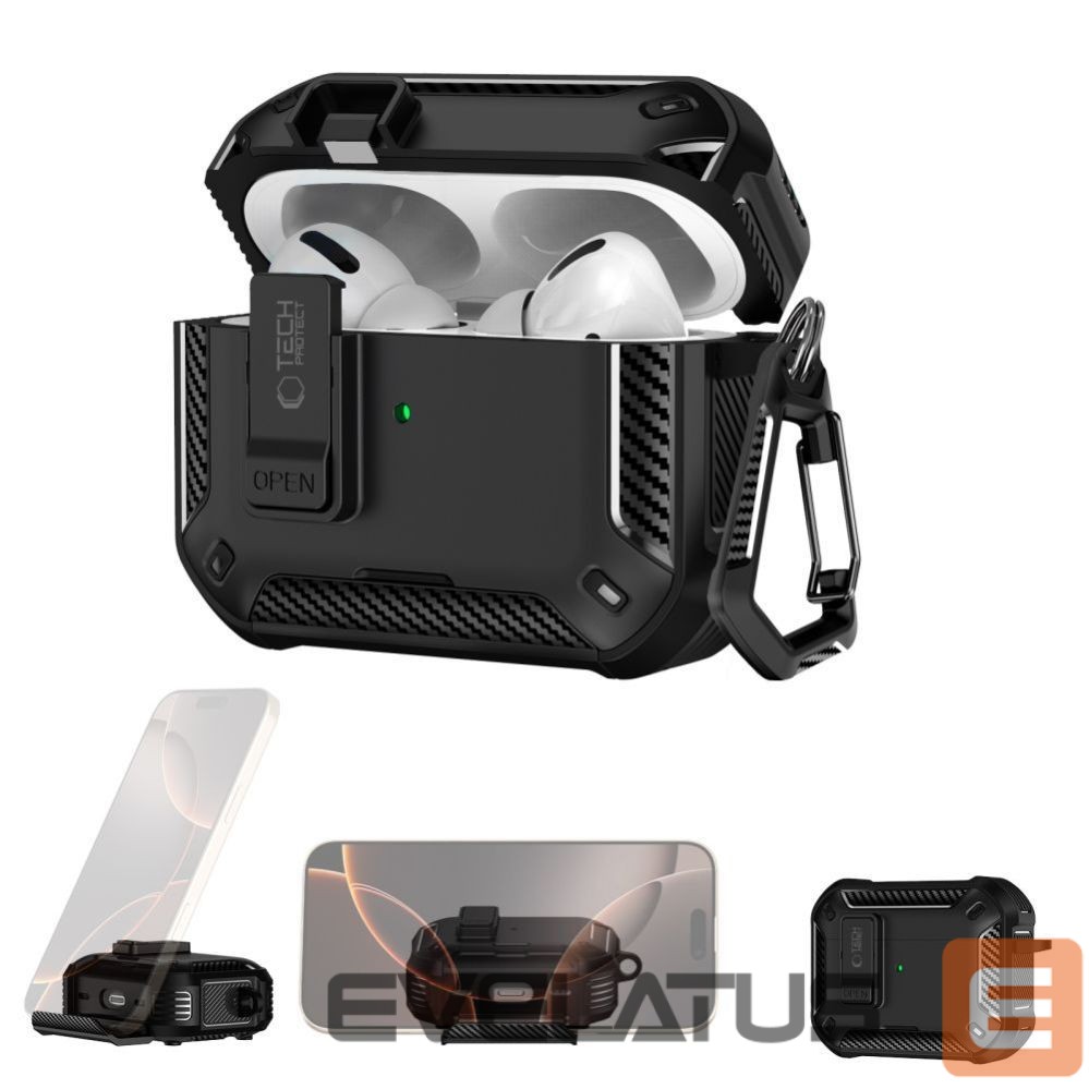 Другие товары Tech-Protect Tech-Protect Carbonox MagSafe case for AirPods Pro - black