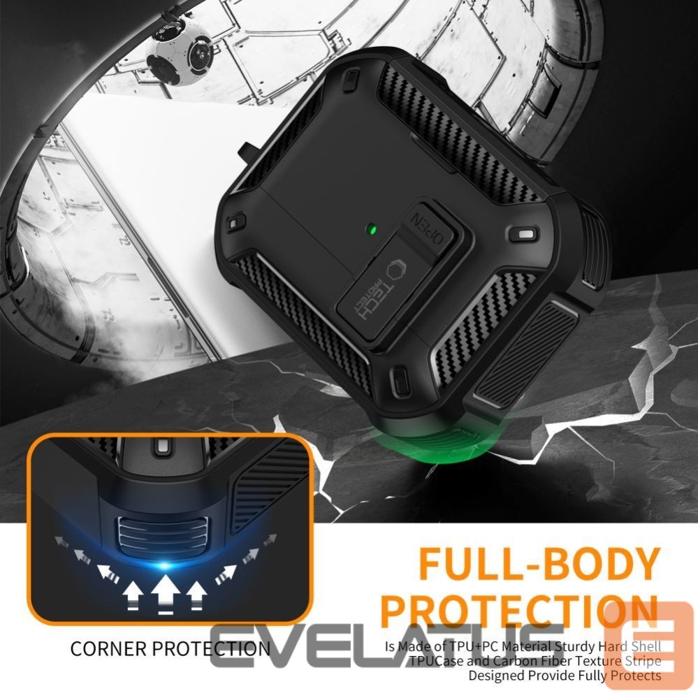 Другие товары Tech-Protect Tech-Protect Carbonox MagSafe case for AirPods Pro - black