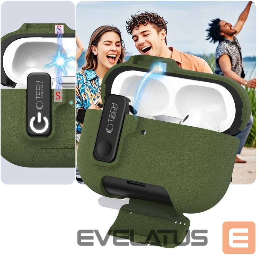Другие товары Tech-Protect Tech-Protect Slim Hook Case for AirPods Pro 3 - Green