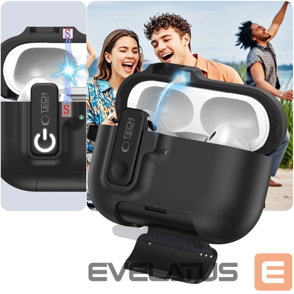 Другие товары Tech-Protect Tech-Protect Slim Hook Case for AirPods Pro 3 - Black