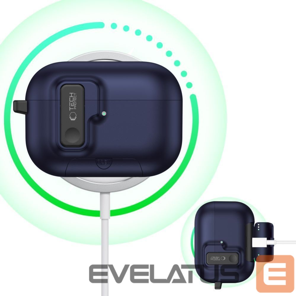 Другие товары Tech-Protect Tech-Protect Slim Hook Case for AirPods Pro 3 - Navy Blue