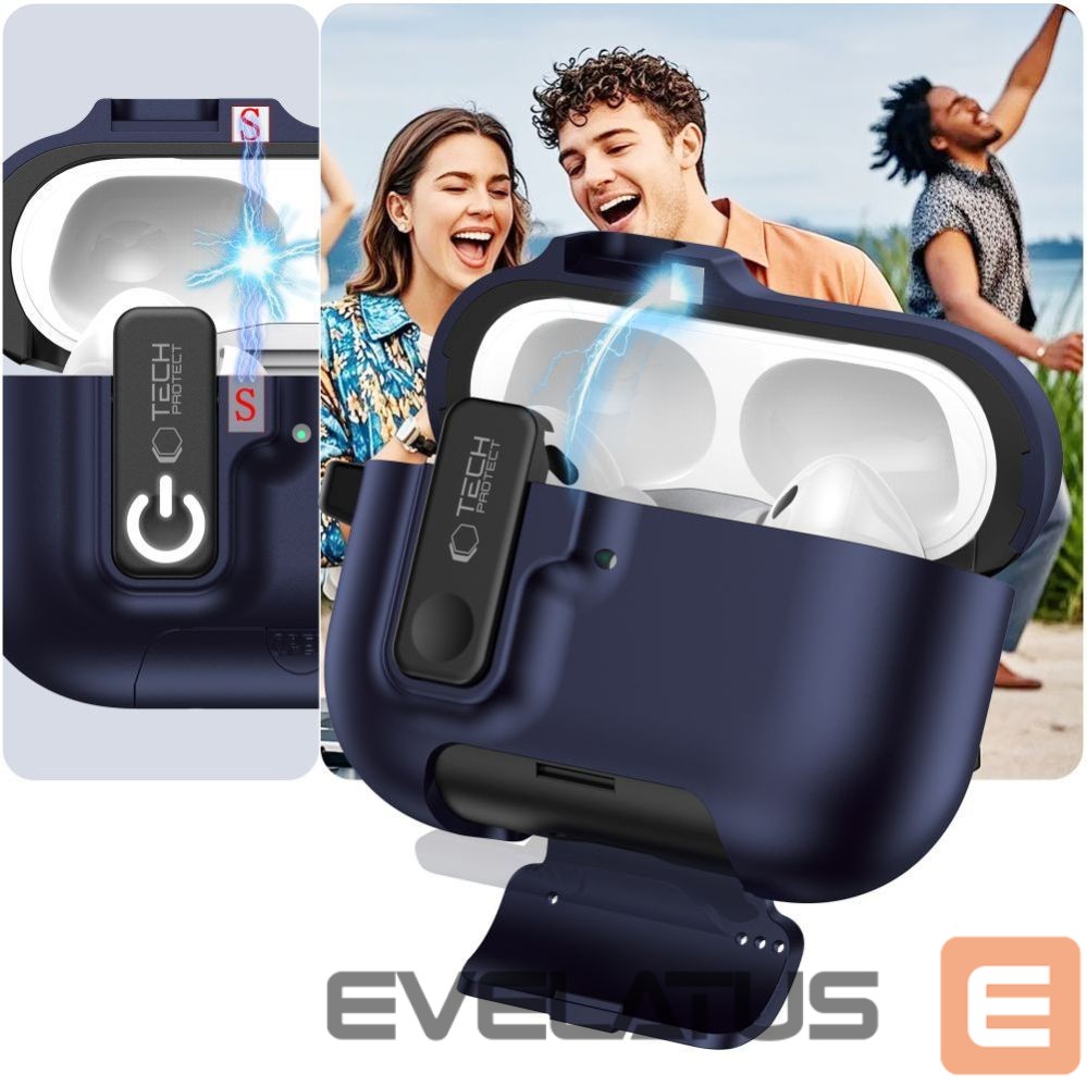 Другие товары Tech-Protect Tech-Protect Slim Hook Case for AirPods Pro 3 - Navy Blue