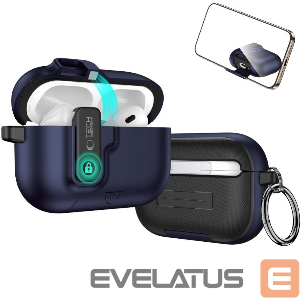 Другие товары Tech-Protect Tech-Protect Slim Hook Case for AirPods Pro 3 - Navy Blue