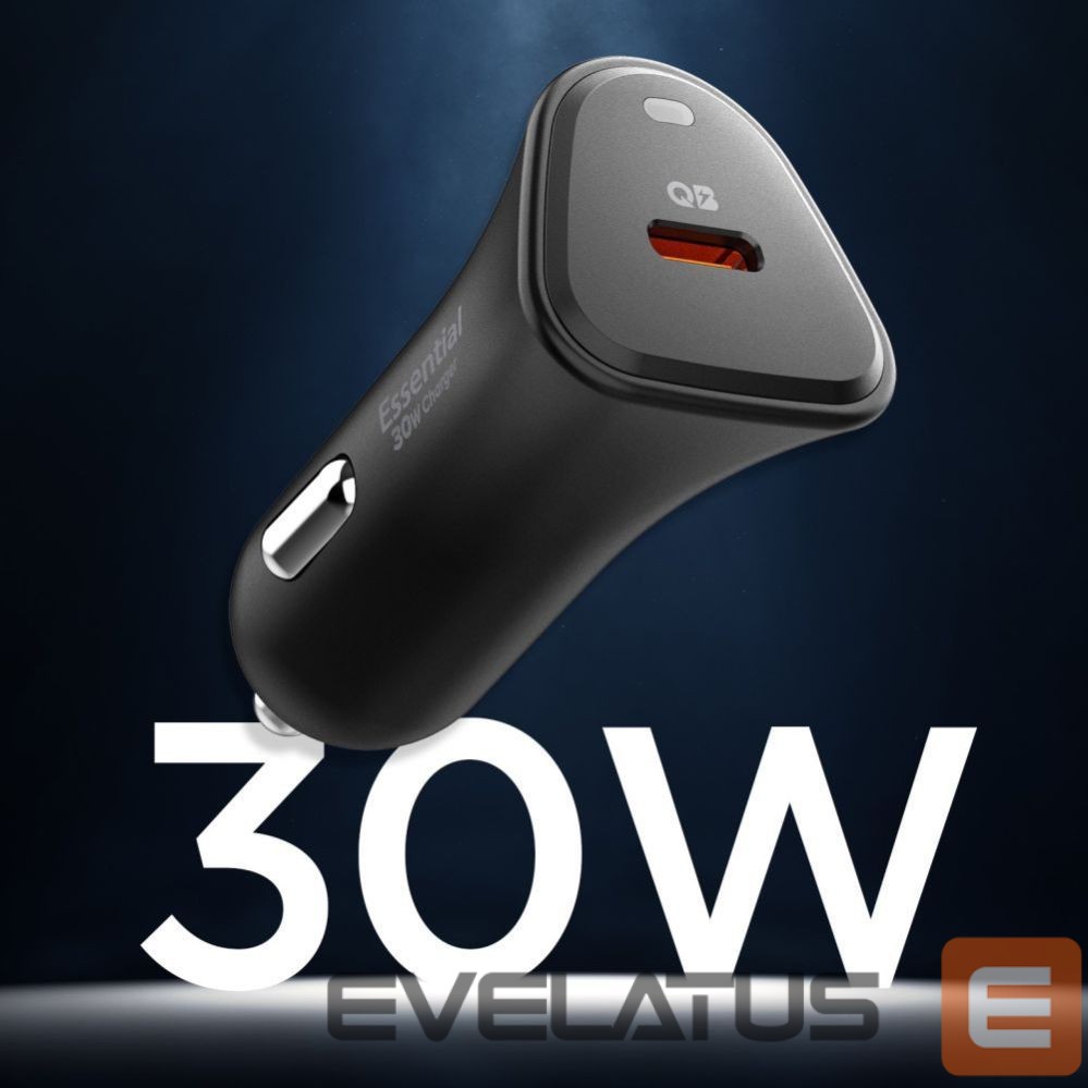 Другие товары Spigen Spigen Essential EV301 30W Car Charger - Black