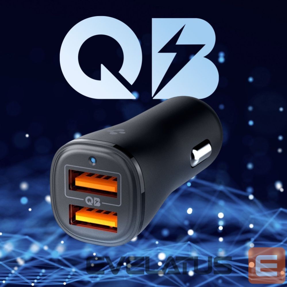 Другие товары Spigen Spigen Essential EV302 30W 2-Port USB-A Car Charger - Black