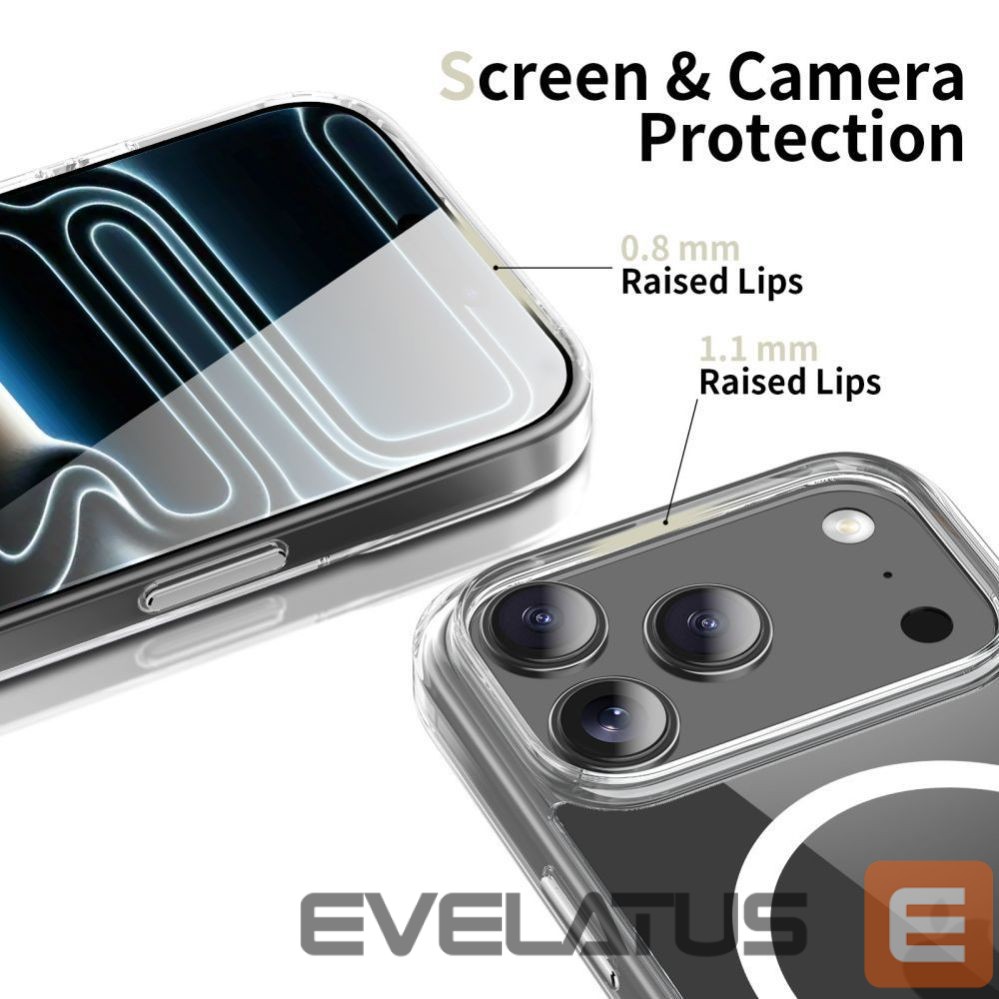 Другие товары Tech-Protect Tech-Protect Flexair Hybrid CC MagSafe Case for iPhone 17 Pro - Clear