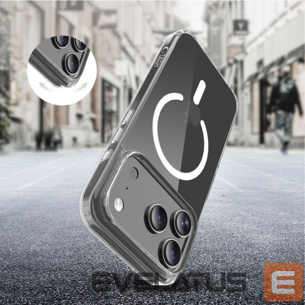 Другие товары Tech-Protect Tech-Protect Flexair Hybrid CC MagSafe Case for iPhone 17 Pro - Clear