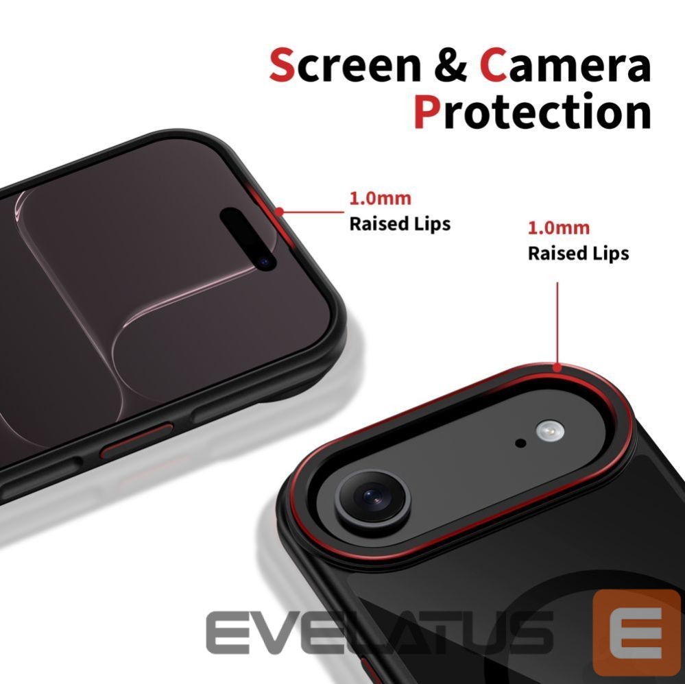 Другие товары Tech-Protect Tech-Protect MagHybrid MagSafe Case for iPhone Air - Black and Red