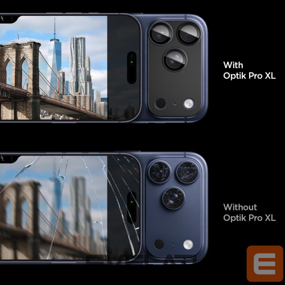 Другие товары Spigen Spigen Optik Pro XL Camera Lens Glass for iPhone 17 Pro - Black