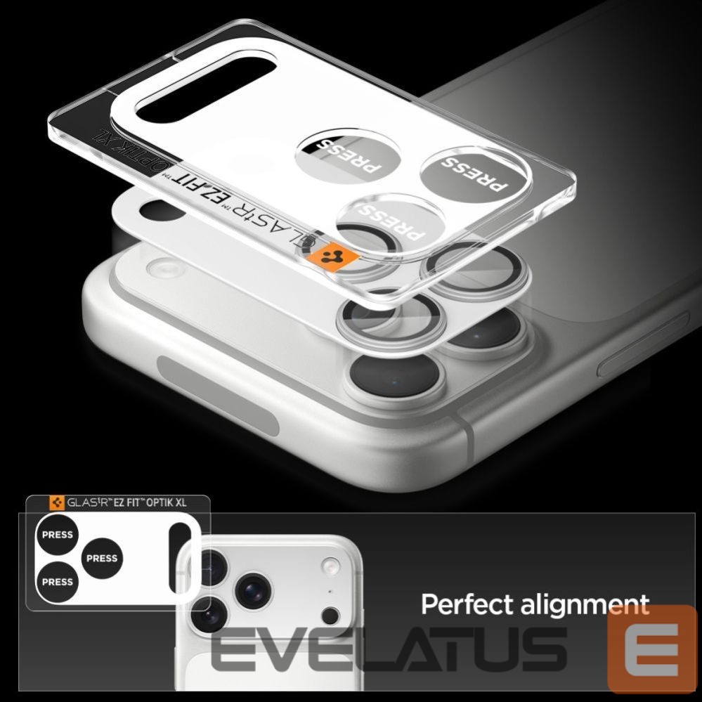 Другие товары Spigen Spigen Optik Pro XL Camera Lens Glass for iPhone 17 Pro - Silver